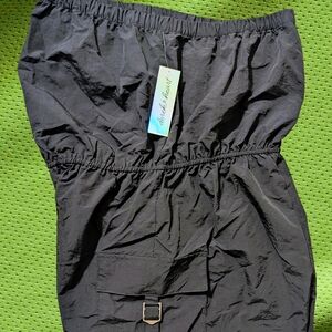 Derek Heart Black Elastic Waist Pants